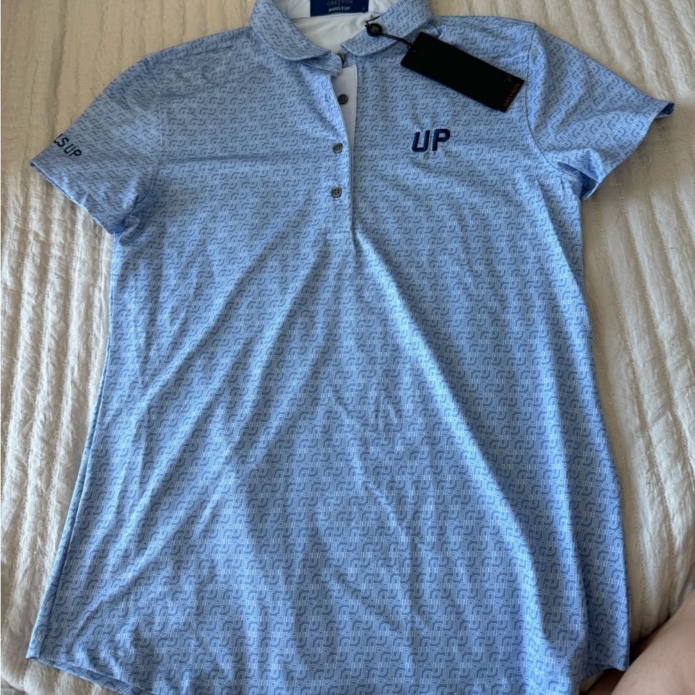 NWT Women’s Golf shirt WHEELS UP/GREYSON size Small & Medium